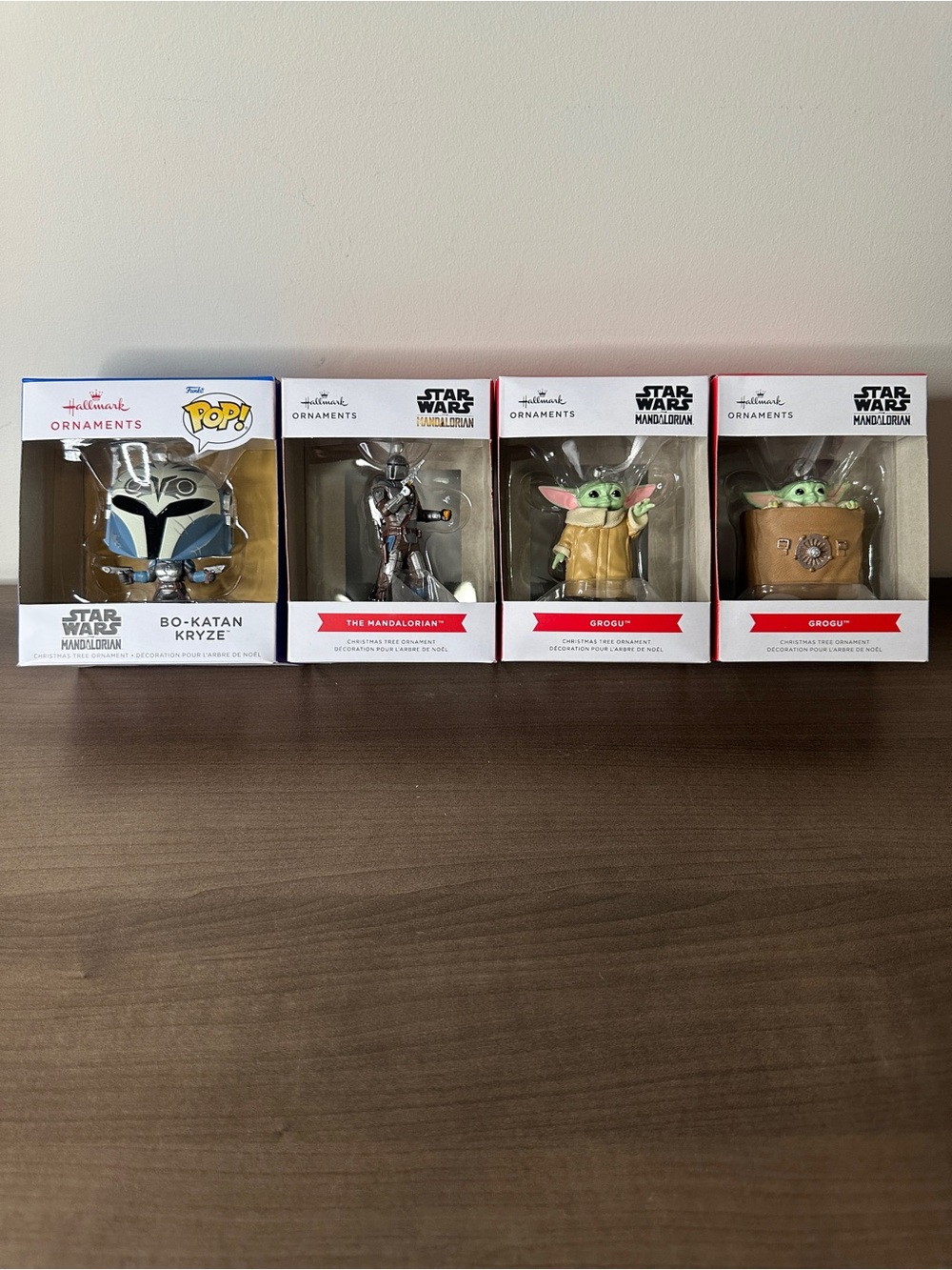 Hallmark Star Wars The Mandalorian Assorted Ornaments - Green & Silver